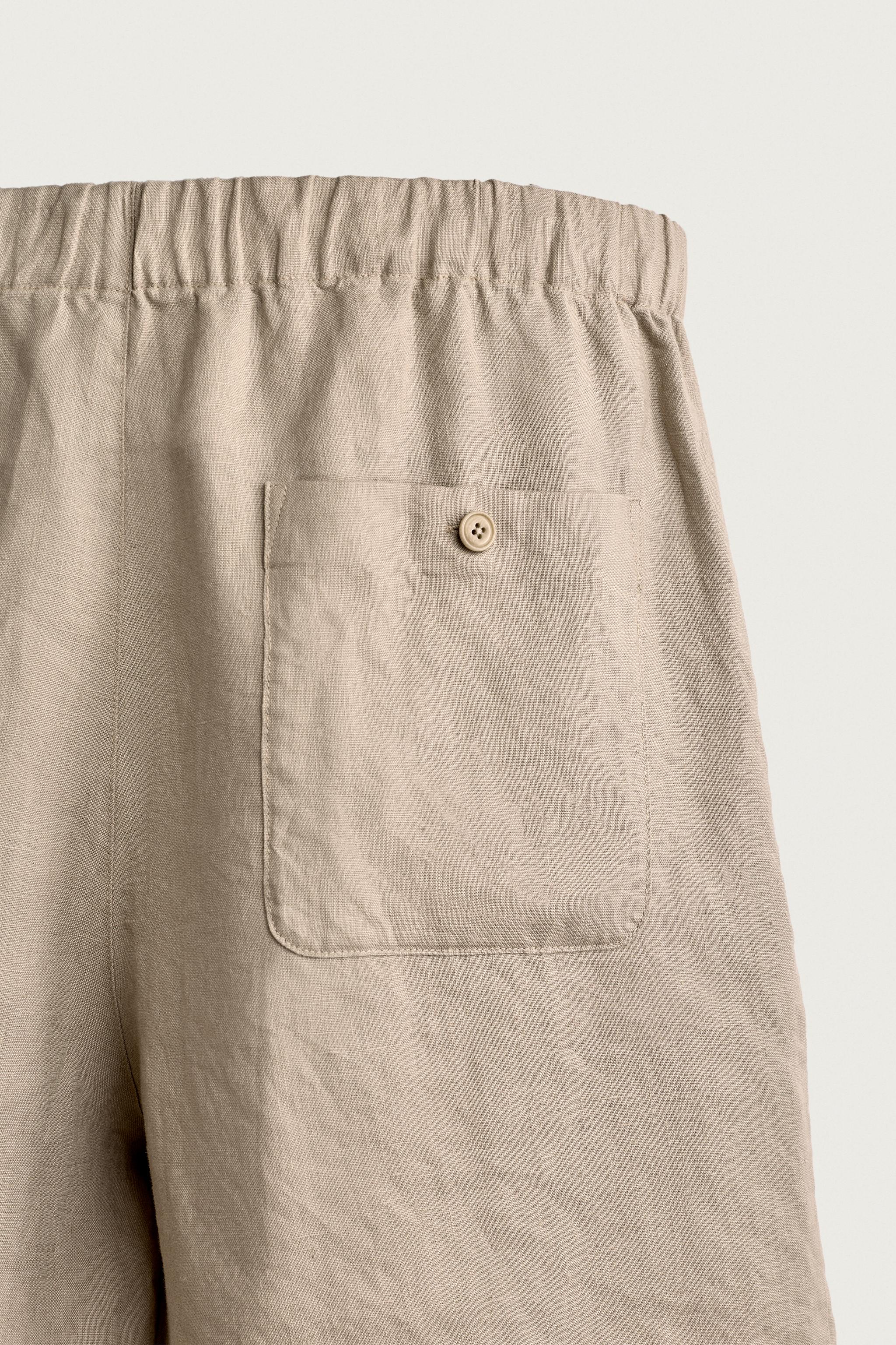 BERMUDA RELAXED FIT 100% LIN
